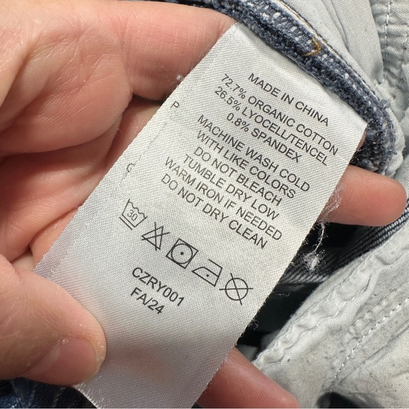 Quince Organic Cotton Comfort Stretch High Rise Crop Wide Leg Jeans Size 29 - Picture 10 of 16